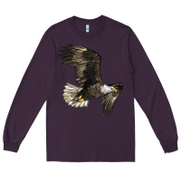 Plum White Headed Eagle Long Sleeve Tee - LillyAllenDesigns