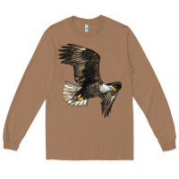 Toasted Coconut White Headed Eagle Long Sleeve Tee - LillyAllenDesigns