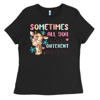 Black sometimes all you need is a different point of  vi Ladies Tee - MaliasSmallBusiness