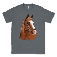 Charcoal Heather horse portrait Classic Tee - Artiststas