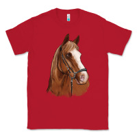 Red horse portrait Classic Tee - Artiststas