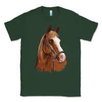 Sports Green horse portrait Classic Tee - Artiststas