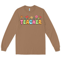 Toasted Coconut custom teacher flowers Long Sleeve Tee - JahusDesignShop
