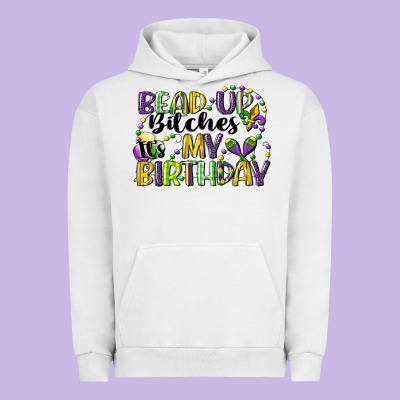 Bead Up Bitches Itsmy Birthday Cg (1) Urban Hoodie Designed By Cowgirlartshop