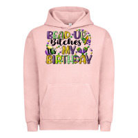 Pigment Salmon bead up bitches itsmy birthday cg (1) Urban Hoodie - CowGirlArtShop