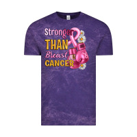 Cloud Purple Stronger than breast cancer Vintage Tee - Artiststas
