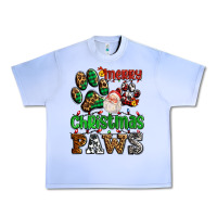 Grape Ice merry christmas paws with santa Urban Heavy Tee - AdoDesignShop