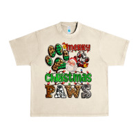 Sandshell merry christmas paws with santa Urban Heavy Tee - AdoDesignShop