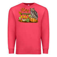 Cardinal Here Comes Fall Owl Premium Sweatshirt - LillyAllenDesigns