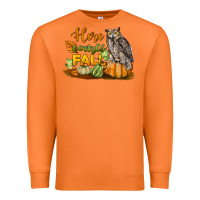 Carrot Here Comes Fall Owl Premium Sweatshirt - LillyAllenDesigns