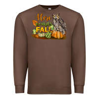 Chestnut Here Comes Fall Owl Premium Sweatshirt - LillyAllenDesigns