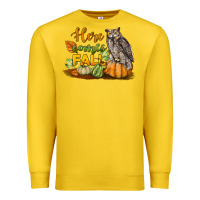 Lemon Here Comes Fall Owl Premium Sweatshirt - LillyAllenDesigns