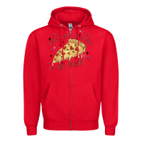 Red you got a pizza my heart Zipper Hoodie - MaliasSmallBusiness