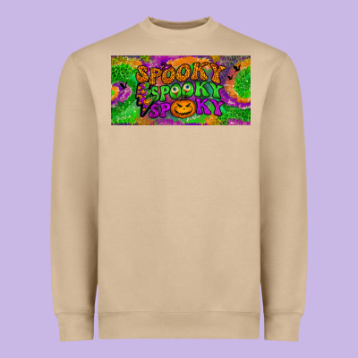 Spooky License Plate Heavyweight Sweatshirt Designed By Bundleandbundleshop