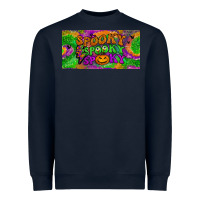 Navy spooky license plate Heavyweight Sweatshirt - BundleAndBundleShop