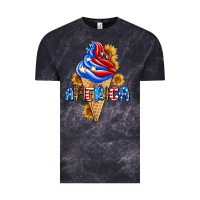 Cloud Black ice cream america Vintage Tee - AdoDesignShop