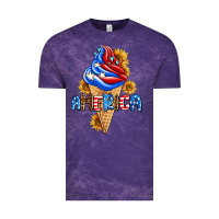 Cloud Purple ice cream america Vintage Tee - AdoDesignShop