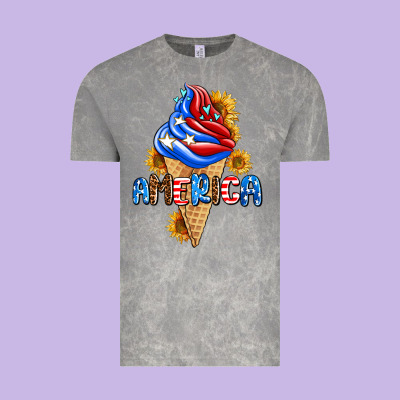 Ice Cream America Vintage Tee Designed By Adodesignshop