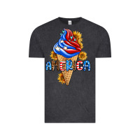 Vintage Black ice cream america Vintage Tee - AdoDesignShop