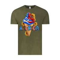 Vintage Olive ice cream america Vintage Tee - AdoDesignShop
