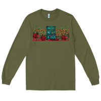 Army Green mexico with roses Long Sleeve Tee - Jasminsmagicworld