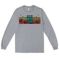 Heather Grey mexico with roses Long Sleeve Tee - Jasminsmagicworld