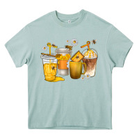 Arona coffee cups bumble bee Heavy Core Tee - texasbilliewilder