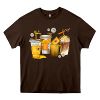 Coffee Cups Bumble Bee Heavy Core Tee | Teevron