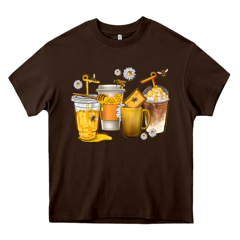 Coffee Cups Bumble Bee Heavy Core Tee by texasbilliewilder | Teevron