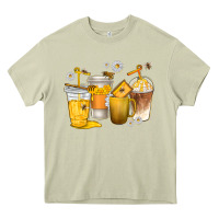 Mossy coffee cups bumble bee Heavy Core Tee - texasbilliewilder