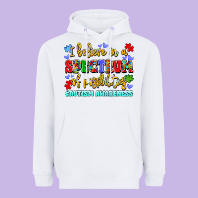 I Believe In A Spectrum Of Possibilities Heavyweight Hoodie Designed By Lillyallendesigns