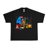 Black forklift birthday four Urban Heavy Tee - Artiststas