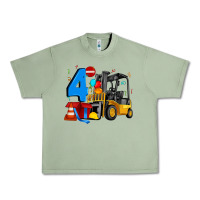 Oil Green forklift birthday four Urban Heavy Tee - Artiststas