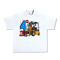 Forklift Birthday Four Urban Heavy Tee | Teevron