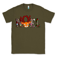 Army Green noel reindeer Classic Tee - AdoDesignShop