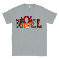 Heather Grey noel reindeer Classic Tee - AdoDesignShop