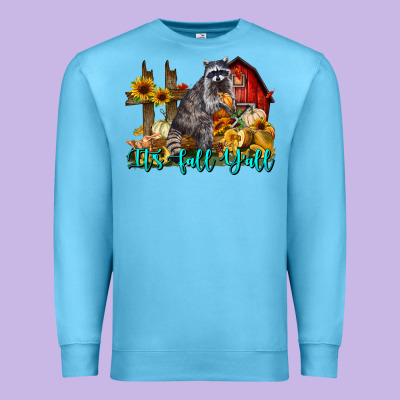 It's Fall Y'all Premium Sweatshirt Designed By Lillyallendesigns