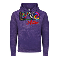 Cloud Purple love autism Vintage Hoodie - CowhideDigitalArt