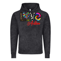 Vintage Black love autism Vintage Hoodie - CowhideDigitalArt