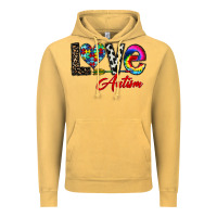 Vintage Mustard love autism Vintage Hoodie - CowhideDigitalArt