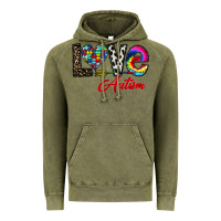 Vintage Olive love autism Vintage Hoodie - CowhideDigitalArt