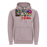 Vintage Zinc love autism Vintage Hoodie - CowhideDigitalArt