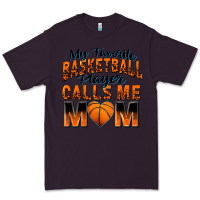 Plum my favorite basketball player calls me mom Premium Tee - Zillion Design Studio