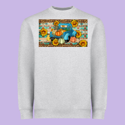 Fall Truck Sunflowers Heavyweight Sweatshirt Designed By Artiststas