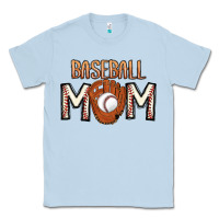 Dusty Blue Baseball Mom Classic Tee - CowhideDigitalArt