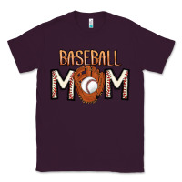 Plum Baseball Mom Classic Tee - CowhideDigitalArt
