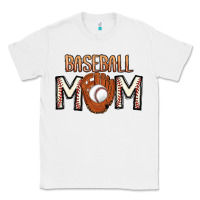 White Baseball Mom Classic Tee - CowhideDigitalArt