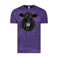 Cloud Purple black angus Vintage Tee - JahusDesignShop