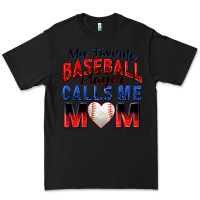 Black my favorite baseball player calls me mom Premium Tee - Zillion Design Studio
