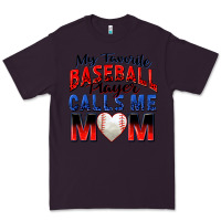 Plum my favorite baseball player calls me mom Premium Tee - Zillion Design Studio